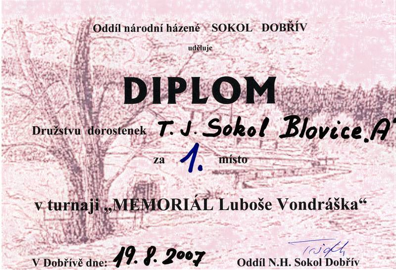 Diplom DOROSTENKY