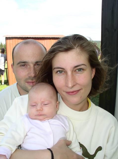 Ema Strejkov s rodinou